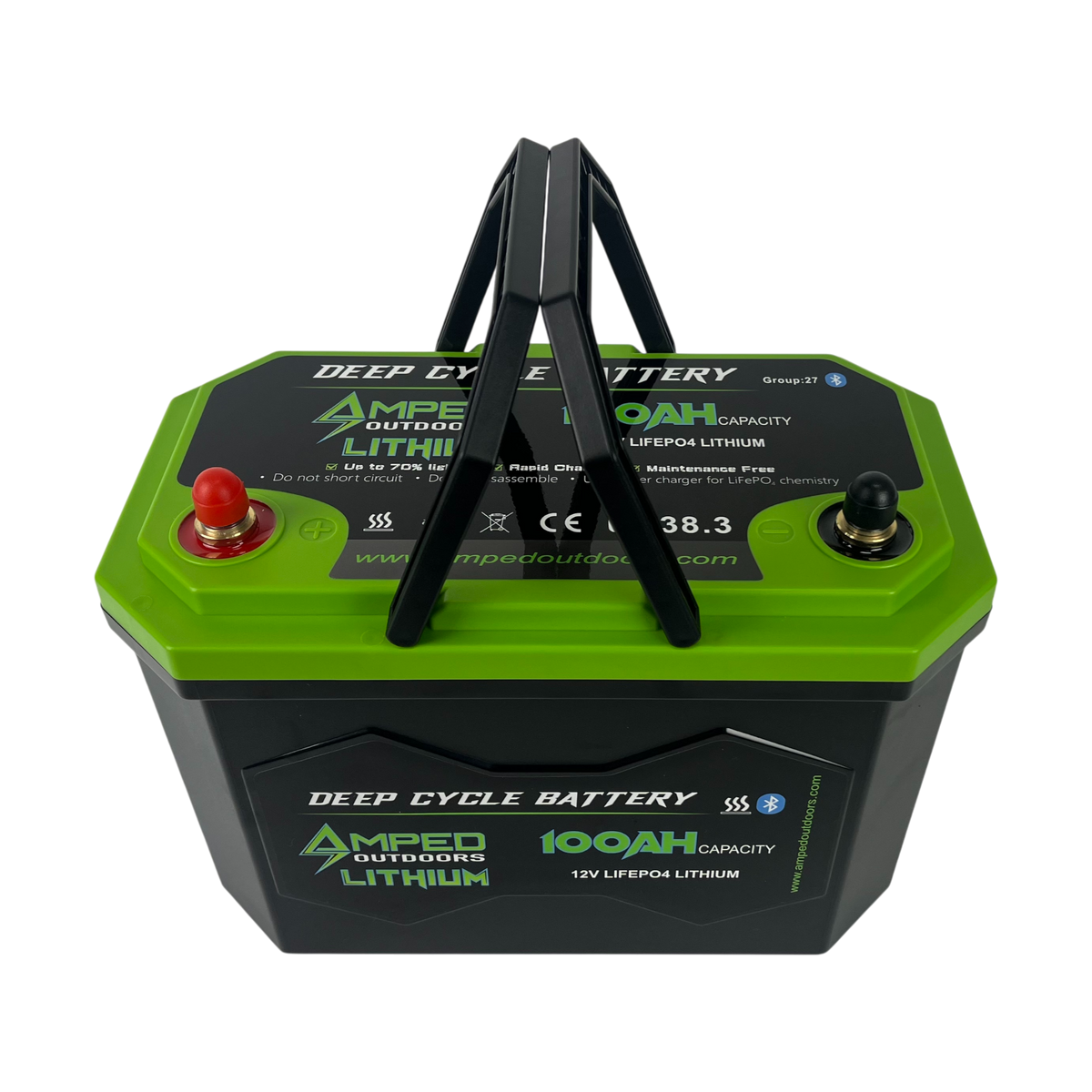 100Ah Lithium Battery (LiFePO4) 12.8V - Bluetooth - IP67 Waterproof - Heated