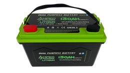 130Ah Dual Purpose Lithium Battery (Cranking) 12.8V - Bluetooth - IP67 Waterproof - Heated