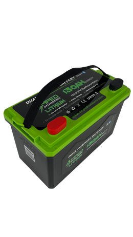 130Ah Dual Purpose Lithium Battery (Cranking) 12.8V - Bluetooth - IP67 Waterproof - Heated