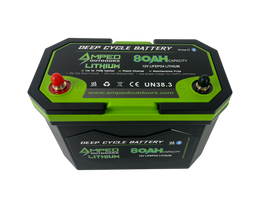 80Ah Lithium Battery (LiFePO4) 12.8V - Bluetooth - IP67 Waterproof - Heated