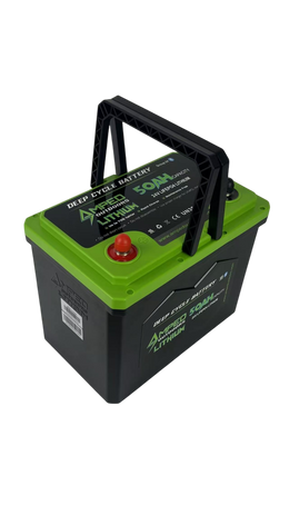 24V 50Ah Trolling Motor Lithium Battery (LiFePO4) - Bluetooth - Heated