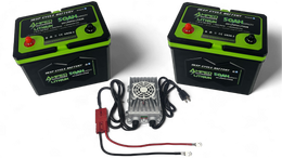 24V 100Ah Trolling Motor Lithium Battery Bundle - Bluetooth - Heated - 24V 10A Charger