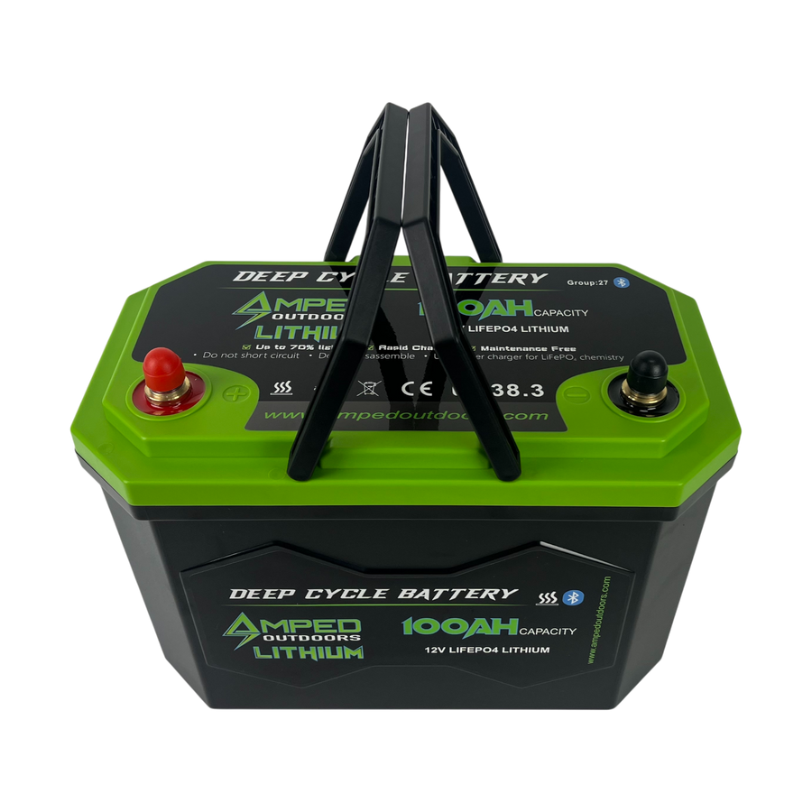 100Ah Lithium Battery (LiFePO4) 12.8V - Bluetooth - IP67 Waterproof - Heated