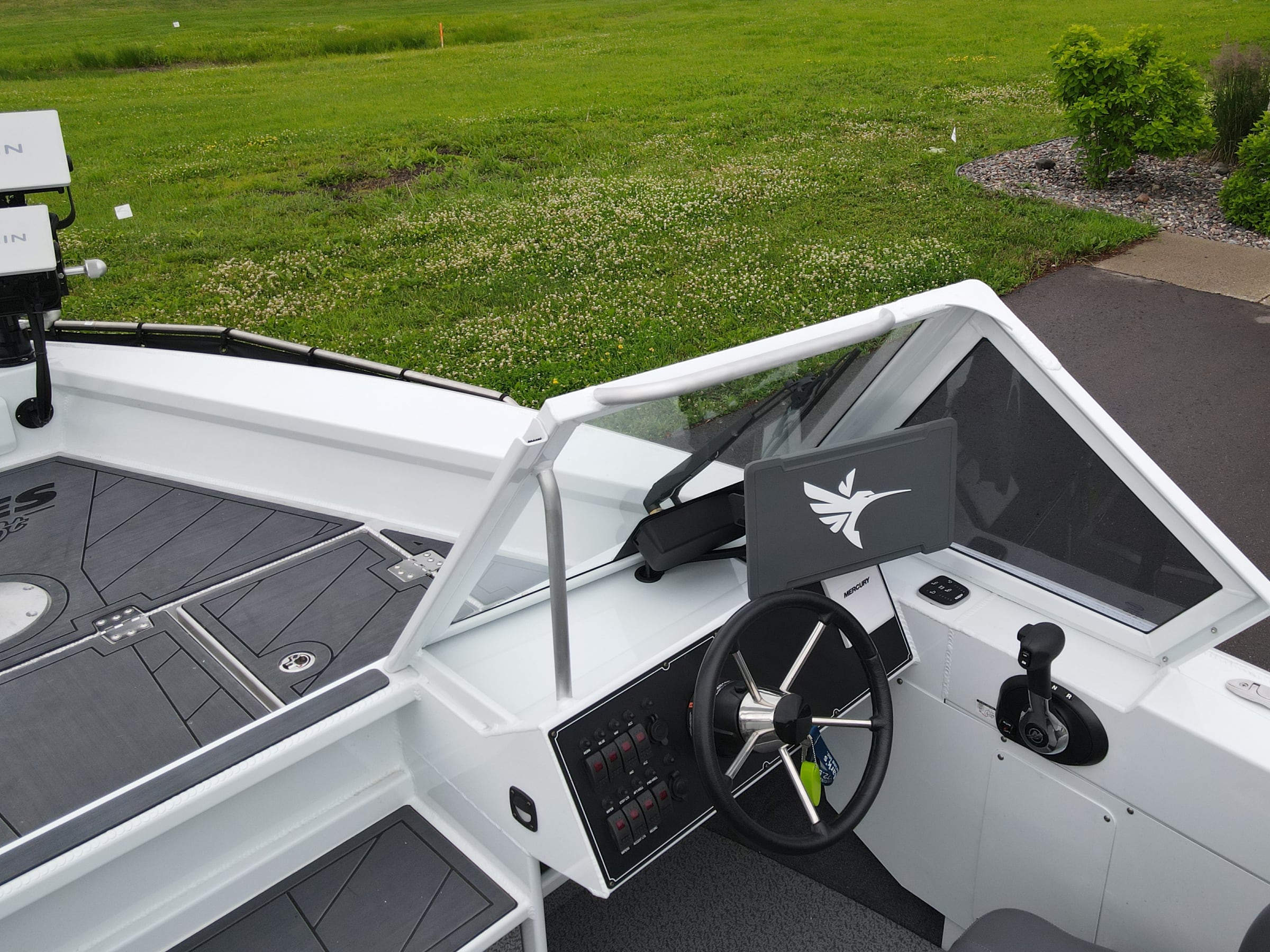 Finished BlueWater marine electronics and SeaDek installation